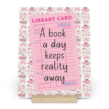 A Book A Day Bookshelf Decor with Stand