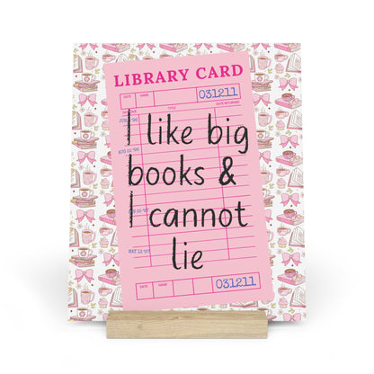 I Like Big Books & I Cannot Lie Bookshelf Decor with Stand