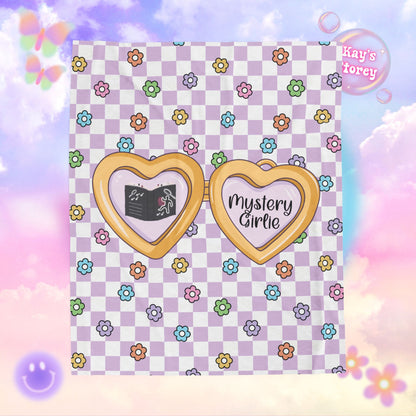 Purple Mystery Girlie Velveteen Plush Blanket