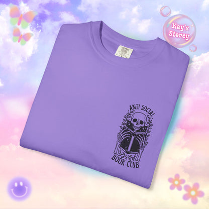 Skeleton Anti Social Comfort Colors T-Shirt