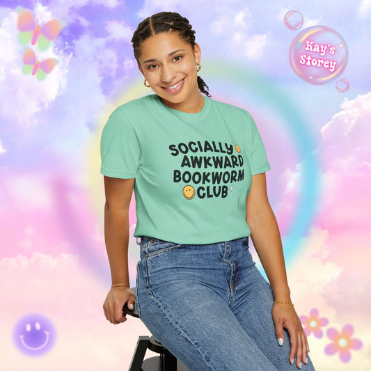 Socially Awkward Bookworm Club Comfort Colors T-Shirt