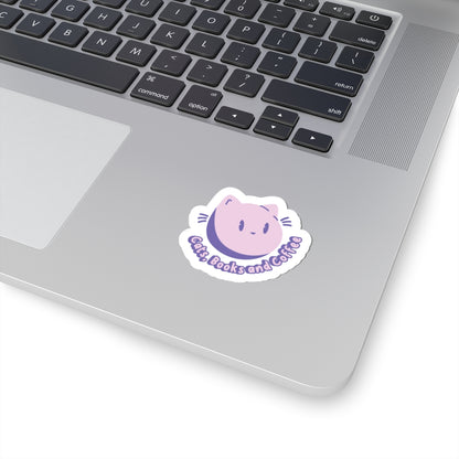 Cats, Books & Coffee Sticker