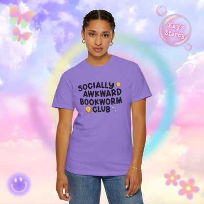 Socially Awkward Bookworm Club Comfort Colors T-Shirt