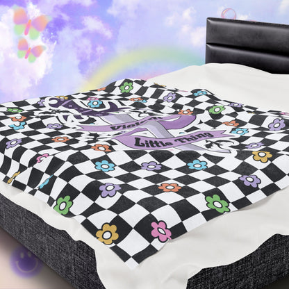 Violent Little Thing Velveteen Plush Blanket