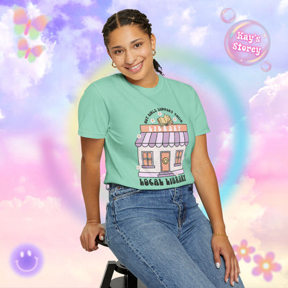 Hot Girls Support Their Local Library Comfort Colors T-Shirt