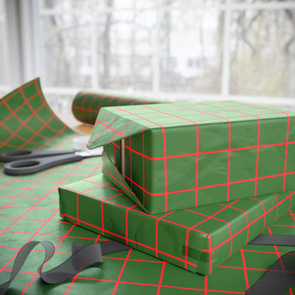 Green Stripe Wrapping Paper
