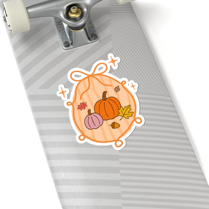 Pumpkins Sticker, Fall Planner Stickers, Book Lover Gifts, Autumn Sticker, Cozy Accessories, Seasonal Sticker
