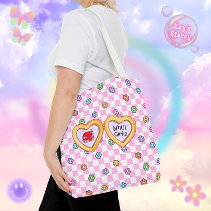 Pink Smut Girlie Tote Bag