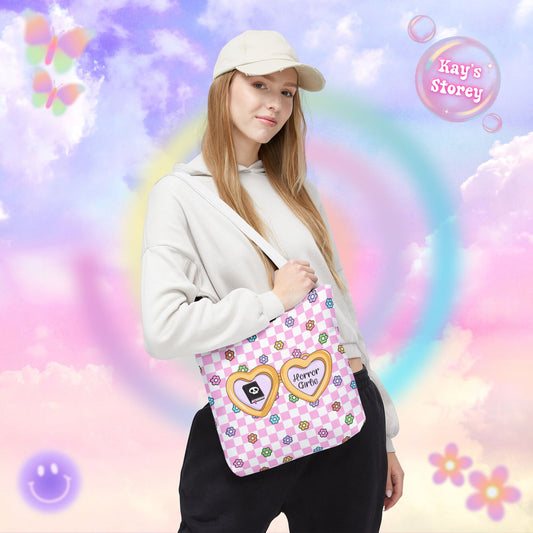 Pink Horror Girlie Tote Bag