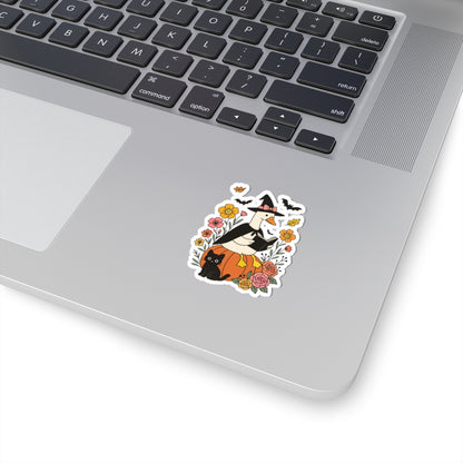 Goose Reading Kiss-Cut Sticker, Book Lover Sticker, Cute Sticker Set, Spooky Decals, Halloween Stickers, Vinyl Kindle Stickers