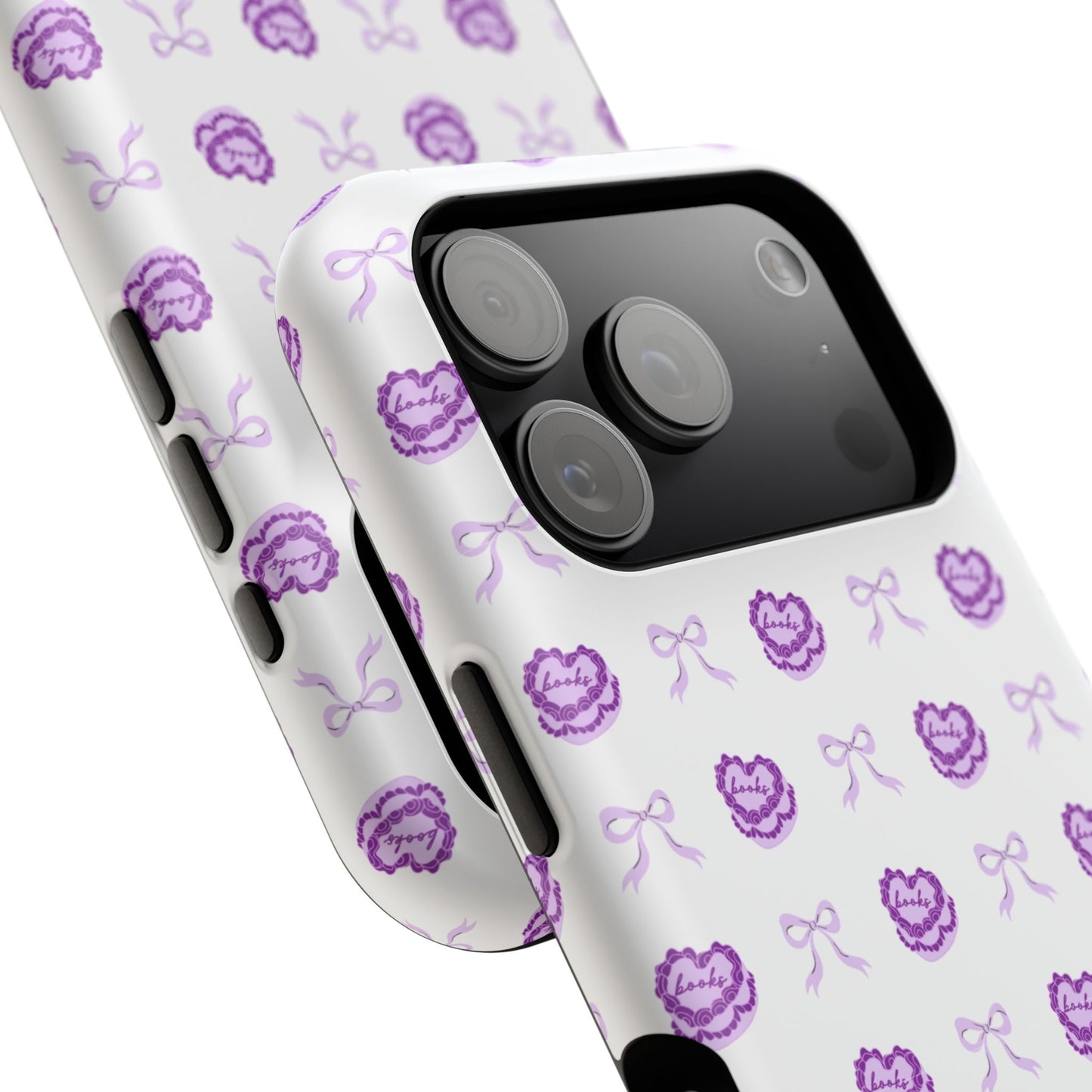 Coquette Book Heart Cake Phone Case - Bookish Gift for Avid Readers