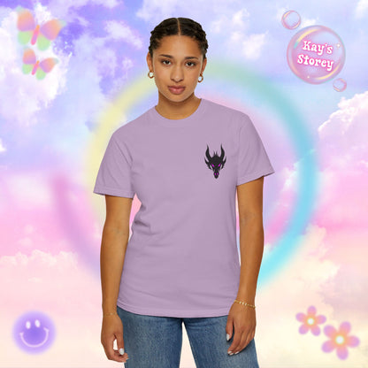 Book Dragon Pink Comfort Colors T-Shirt