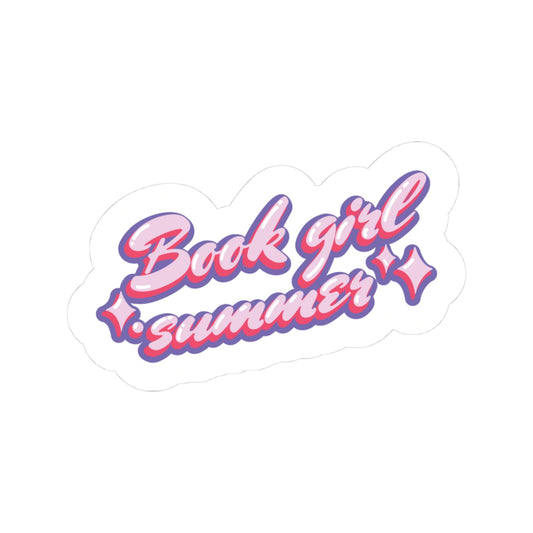 Book Girl Summer Sticker