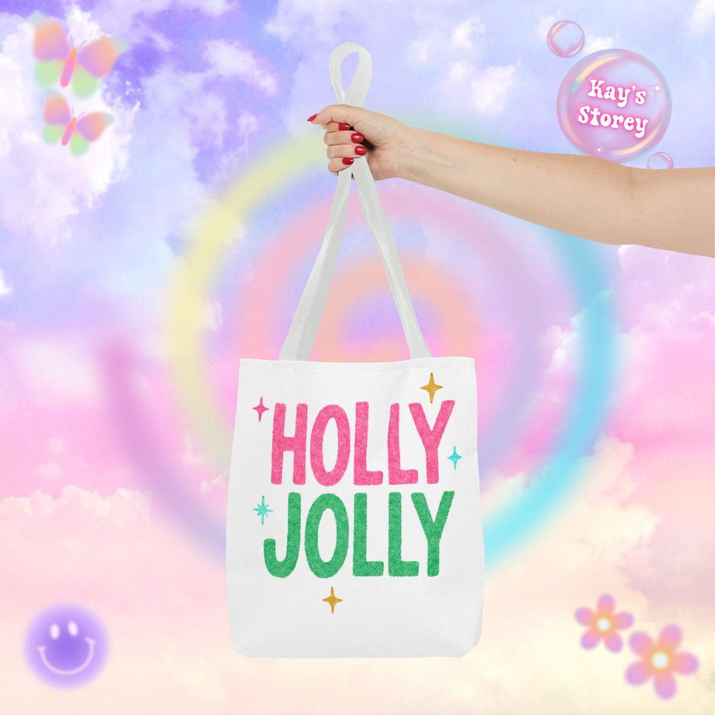 Holly Jolly Tote Bag