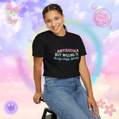 Willing to Discuss Books Comfort Colors T-Shirt