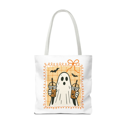 Spooky Season Ghostly Coffee Tote Bag