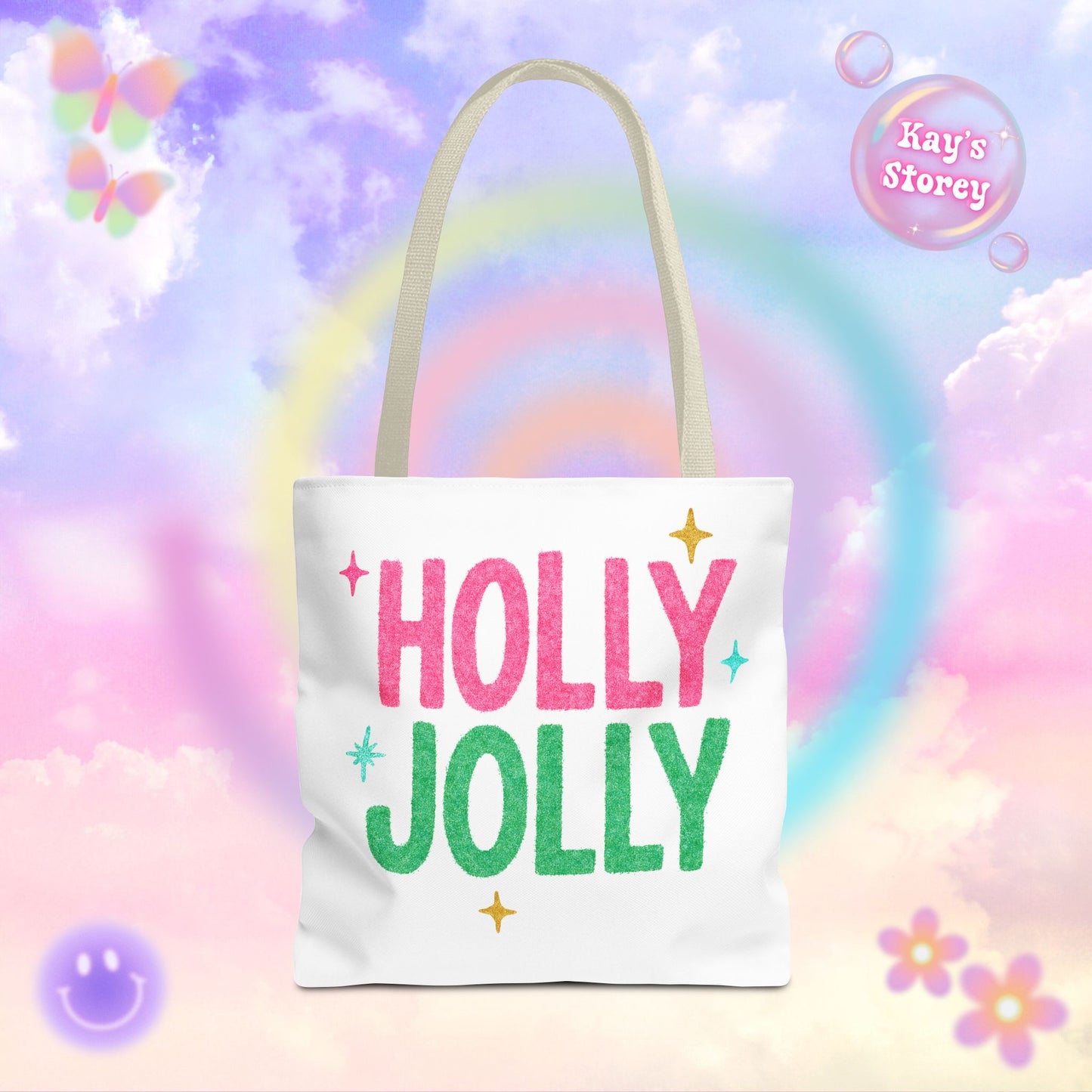 Holly Jolly Tote Bag
