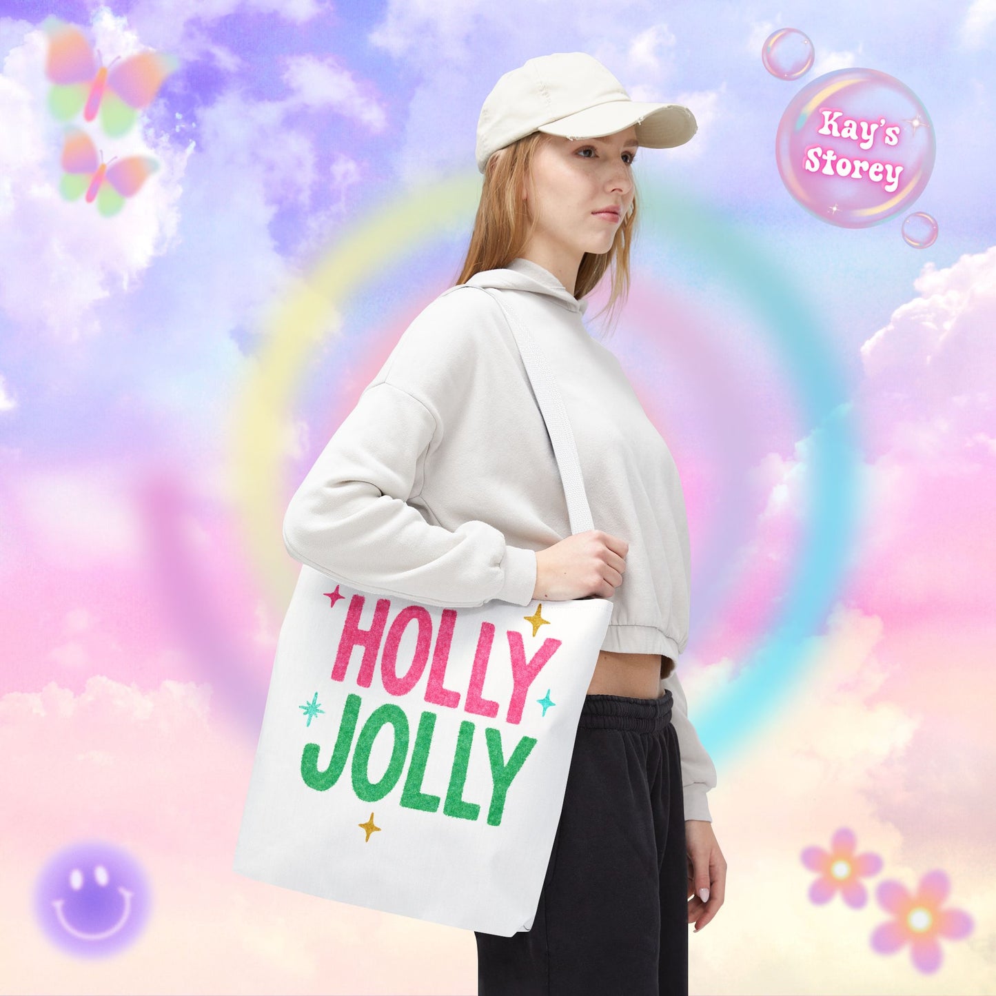 Holly Jolly Tote Bag
