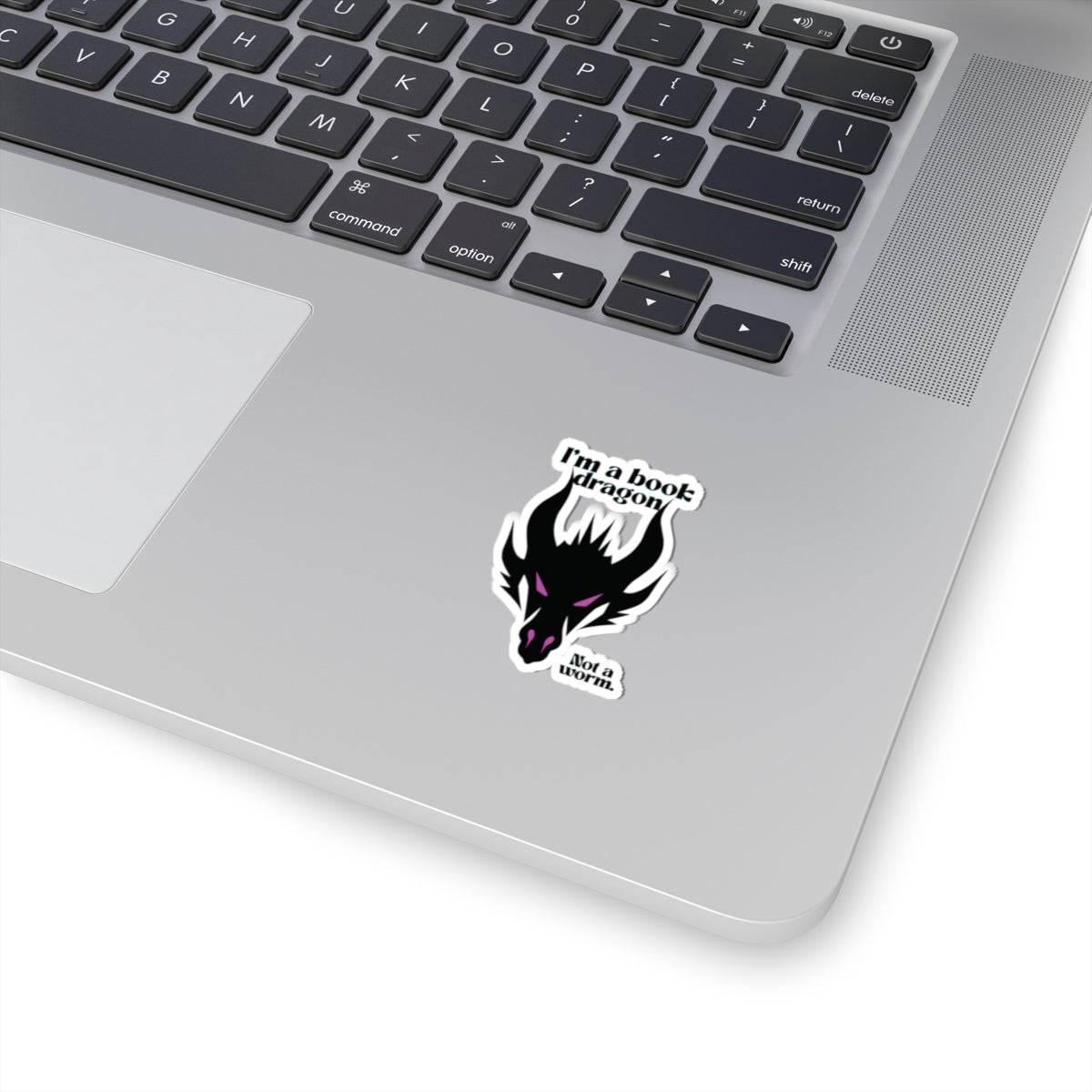 Pink Book Dragon Sticker