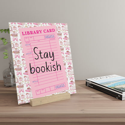 Stay Bookish Bookshelf Decor with Stand