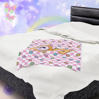 Pink Fantasy Girlie Velveteen Plush Blanket