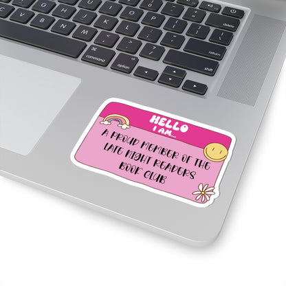 Late Night Readers Book Club Sticker