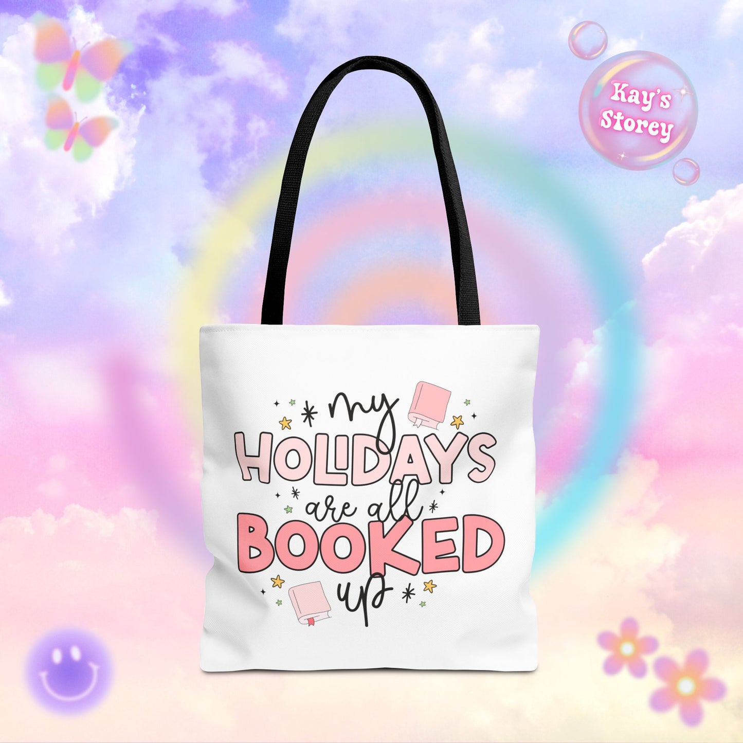Holidays All Booked Up Tote Bag