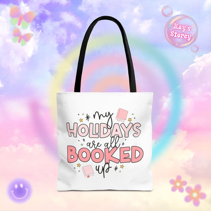 Holidays All Booked Up Tote Bag