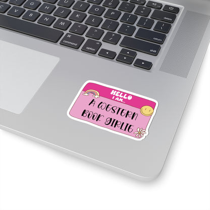Western Book Girlie Sticker