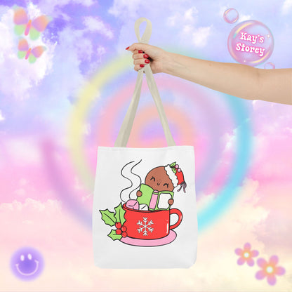 Hot Cocoa & Books Tote Bag