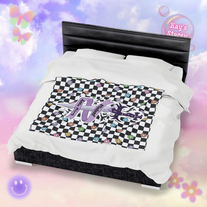 Violent Little Thing Velveteen Plush Blanket