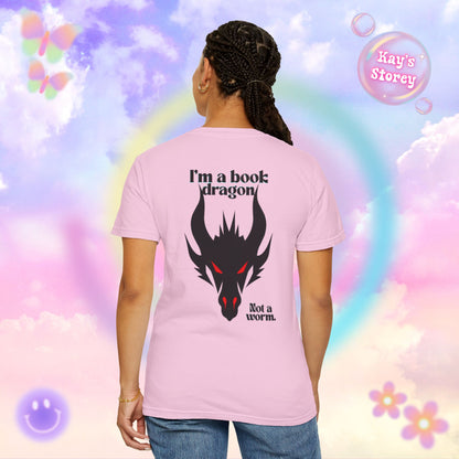 Book Dragon Red Comfort Colors T-Shirt