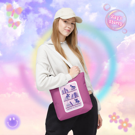 Library of Dragons Tote Bag