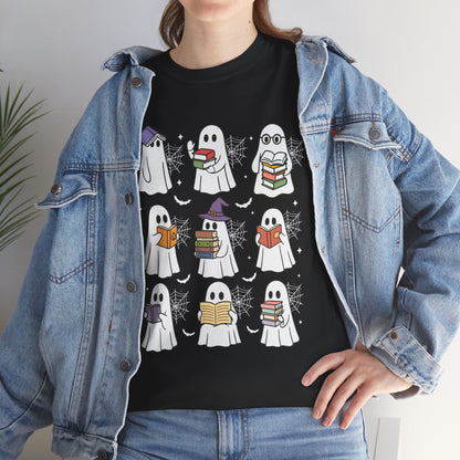 Bookish Ghosts Tee - Halloween Gift
