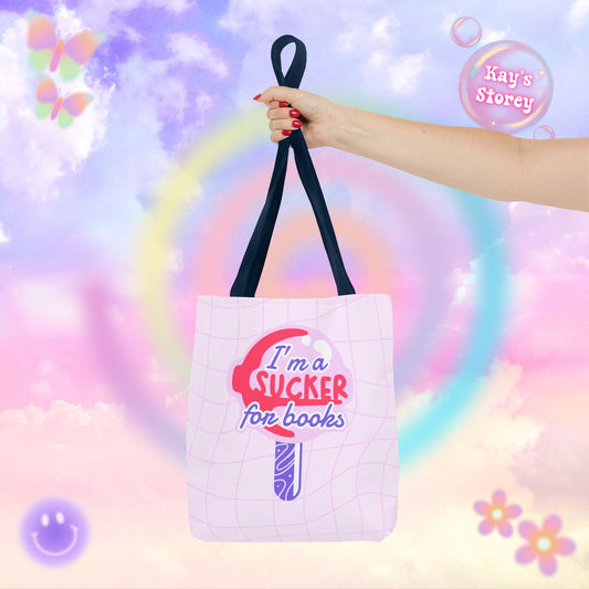 Sucker for Books Tote Bag