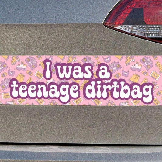 Was a Teenage Dirtbag Car Magnet