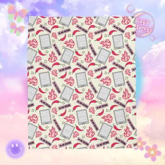 Do Not Disturb Smut Bookish Velveteen Plush Blanket - Cozy Reading Throw