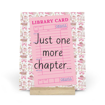 Just One More Chapter... Bookshelf Decor with Stand