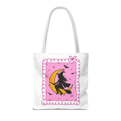 Spooky Season Witch Book Tote Bag