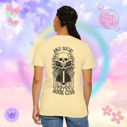Skeleton Anti Social Comfort Colors T-Shirt
