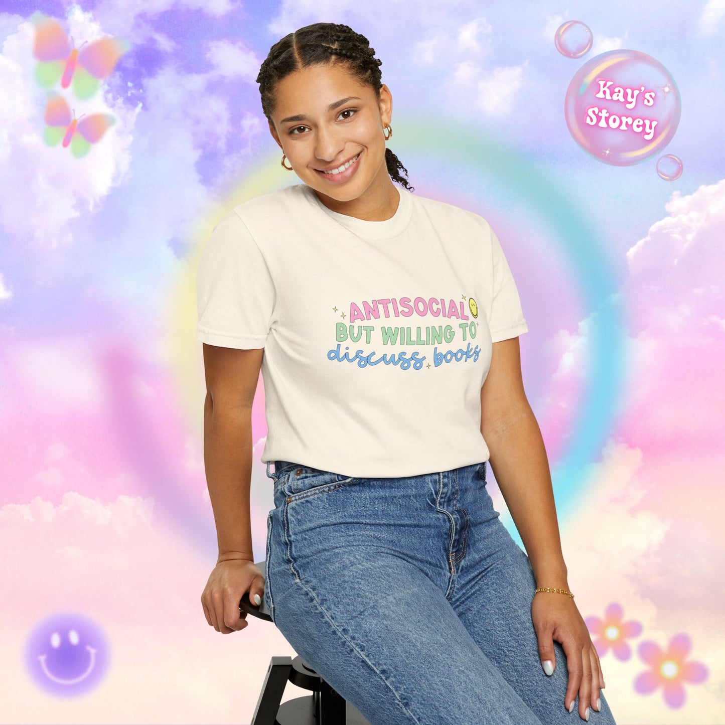 Willing to Discuss Books Comfort Colors T-Shirt