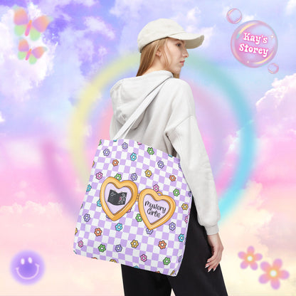 Purple Mystery Girlie Tote Bag