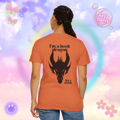 Book Dragon Red Comfort Colors T-Shirt