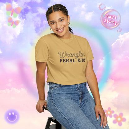 Wranglin' Feral Kids Comfort Colors T-Shirt