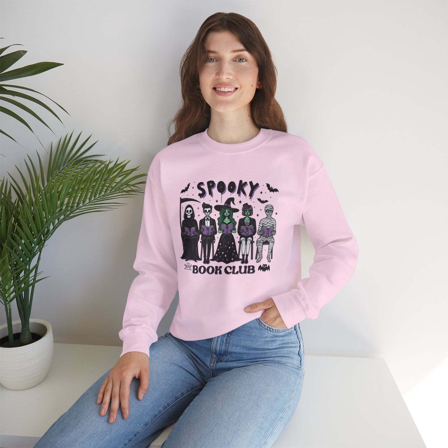 Spooky Book Club Sweatshirt, Long Sleeve Shirt for Spooky Season Bookish Gift,  Halloween Reading Apparel
