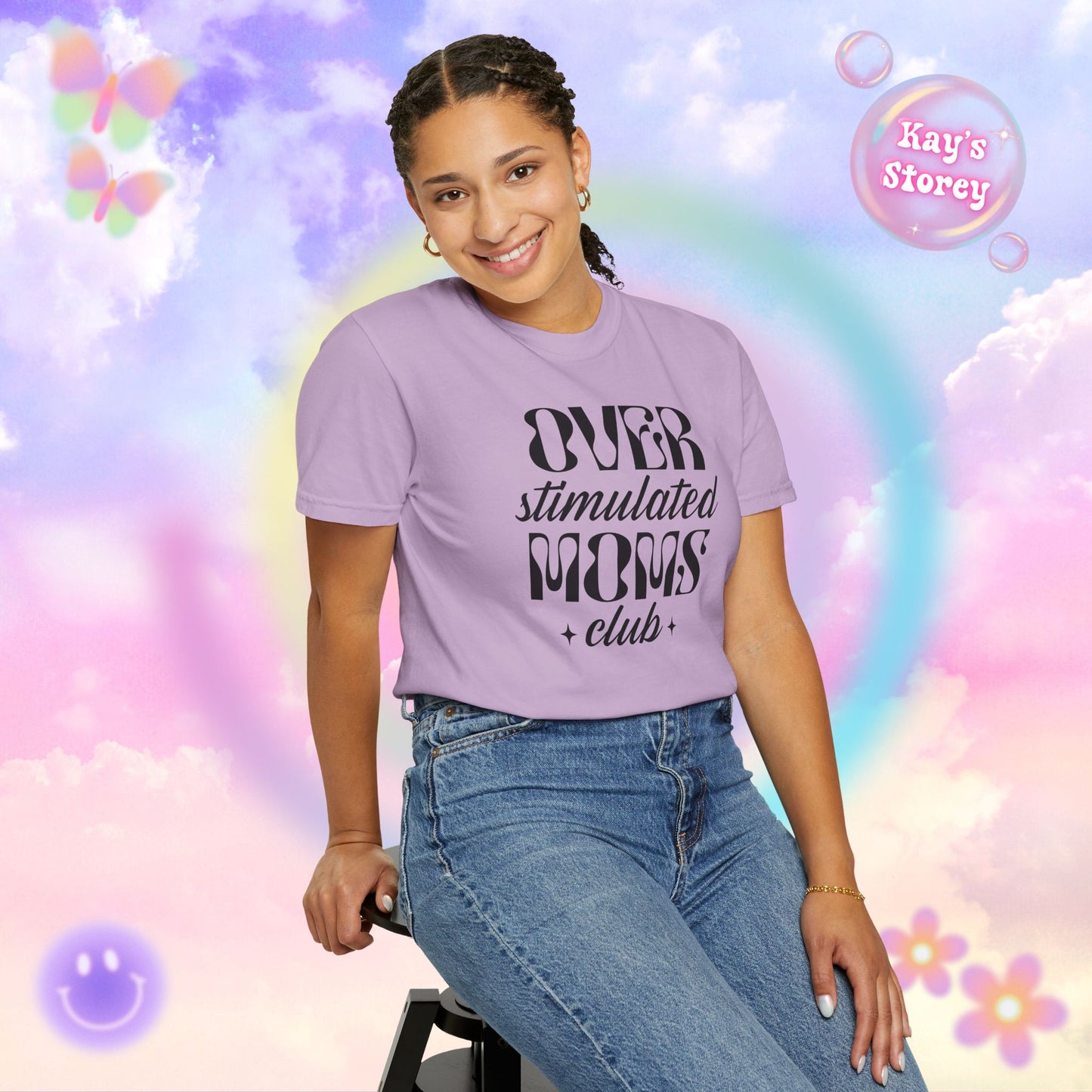 Overstimulated Moms Club Comfort Colors T-Shirt
