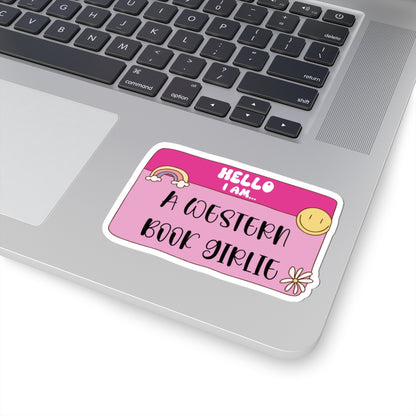 Western Book Girlie Sticker