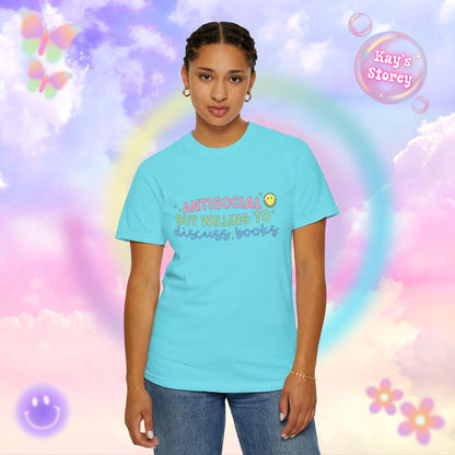 Willing to Discuss Books Comfort Colors T-Shirt