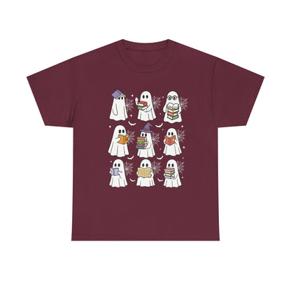 Bookish Ghosts Tee - Halloween Gift