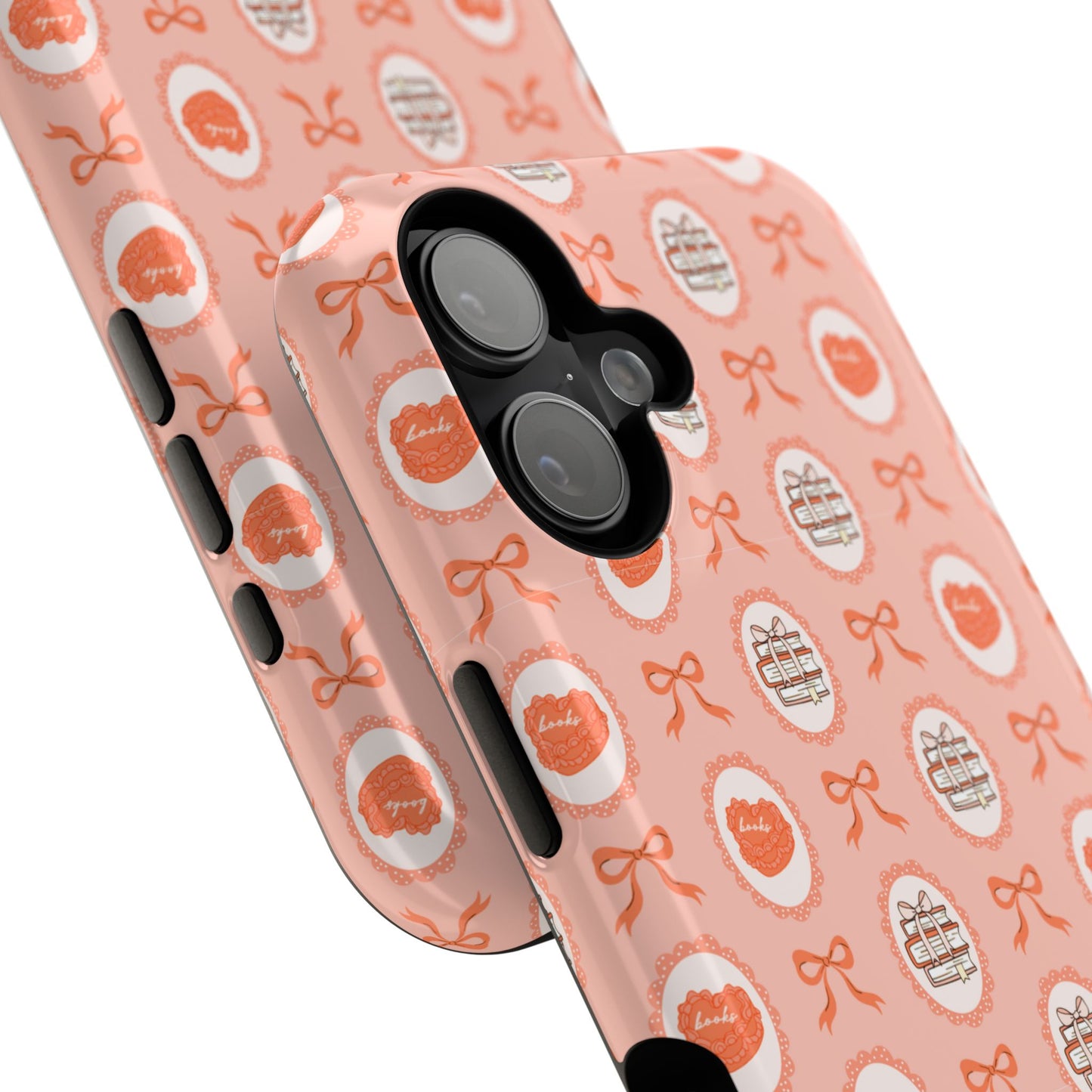 Coquette Book Heart Cake Phone Case - Bookish Gift for Avid Readers